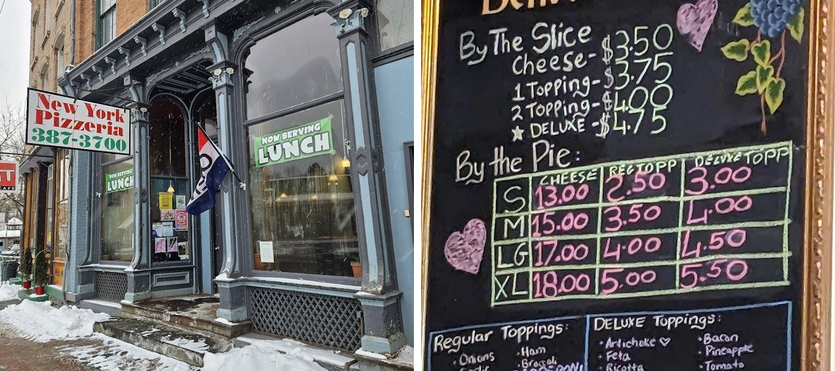 New York Pizzeria Menu